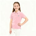 thumbnail image 3 of Cethrio Girls Casual Polo Shirts, Summer School Uniform Cotton Collared Short Sleeve Shirts Pink Size 5T, 3 of 4
