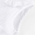 thumbnail image 5 of Toddler Baby Girl Outfits Solid Summer Clothes Cute Bow Sleeveless Plain Ruffle Vest Shorts Set Kaprioy Toddler Girl Clothes 18 24 Months 2T 3T 4T, 5 of 6