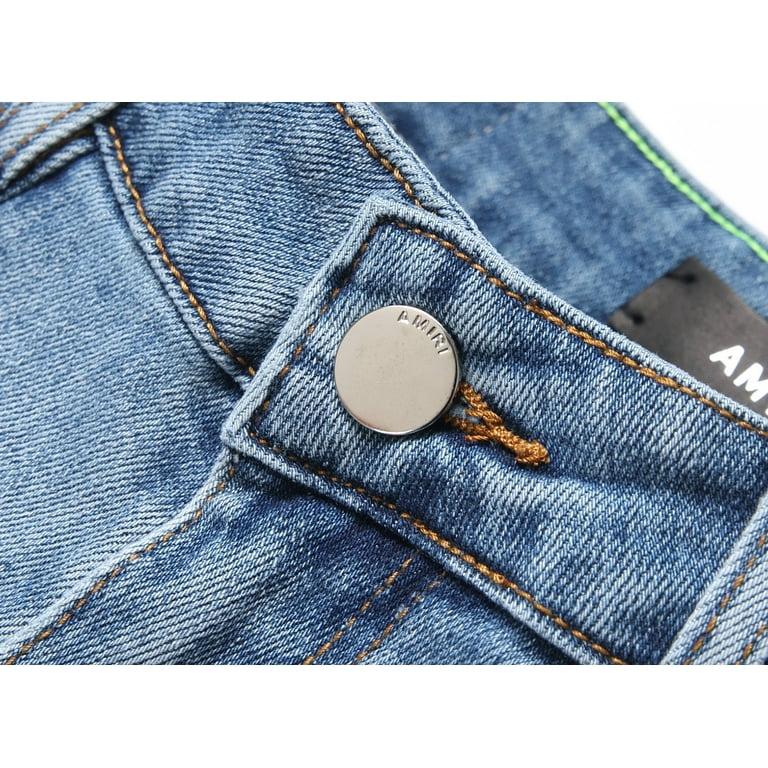 Amiri denim jeans short men's casual denim shorts classic Amiri denim jeans short men's casual denim shorts classic