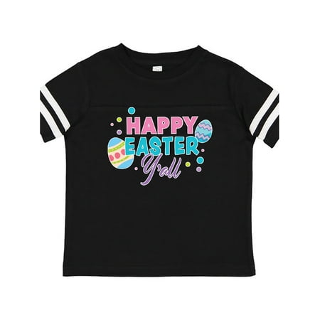 

Inktastic Happy Easter Yall with Easter Eggs Gift Toddler Boy or Toddler Girl T-Shirt