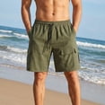 thumbnail image 6 of Awdenio Men Shorts Cargo Sweat Shorts Casual Elastic Waist Drawstring Gym Relaxed Fit Athletic Jogger Shorts with Pockets, 6 of 9