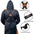 thumbnail image 3 of Delantal de poliéster y algodón resistente a las llamas para hombre, 3 of 5