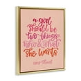 thumbnail image 4 of Stupell Industries Where & What She Wants Typography Painting Gold Floater Framed Art Print Wall Art, 17 x 21, 4 of 10