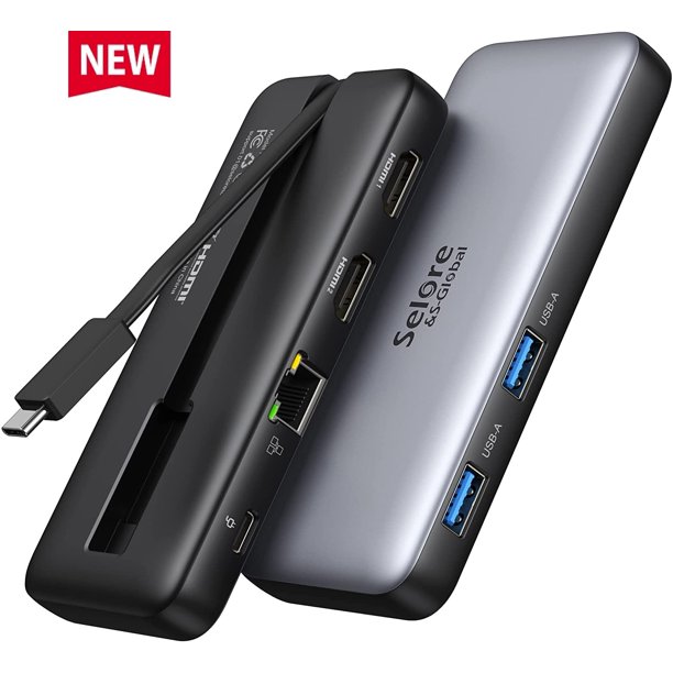 Universal Docking Station 2 HDMI 4K Triple Display USB C Laptop Docking