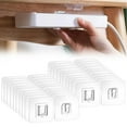 thumbnail image 2 of Transparent Double Adhesive Wall Hooks Transparent Double Adhesive Wall Hooks Self Adhesive Nail No Damage Self Adhesive Hooks For Bathroom Kitchen Hangin, 2 of 9