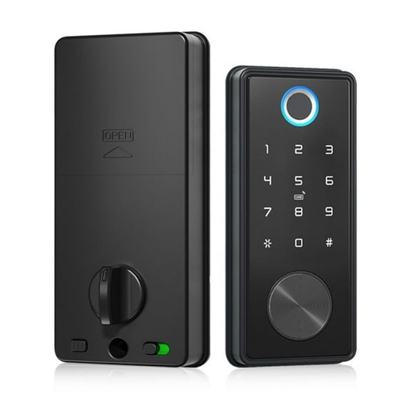 Tuya App Fingerprint Keyless Without handle Lock Cerradura inteligente Biometric Deadbolt Electronic Smart Door Lock ,Easy Install