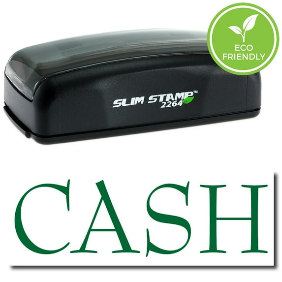 Large Pre-Inked Cash Stamp with Pink Ink