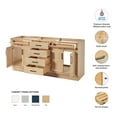 thumbnail image 2 of Ariel Hepburn 72 Inch Double Sink Base Cabinet In Oak, 2 of 10
