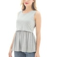 thumbnail image 6 of Bearsland Female Sleeveless Maternity Tank Tops Breastfeeding Nursing Clothes, 6 of 7
