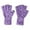 Purple, variant on Krdevn Kids Thermal Fingerless Gloves Extra Long Wrist Knitted Mittens for Boys Girls Winter Warm Half Finger Handwear,One Size
