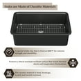 thumbnail image 6 of Black 32" Fireclay Dual Mount Rectangle Kitchen Sink with Bottom Grid and Basket Strainer 69Lb, 6 of 7
