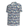 thumbnail image 3 of Daiia Tropical Sloth Pattern Men’s Polo Shirts,Solid Deck Shirt,Classic Fit, Breathable Cotton Polo for Casual and Sport Wear-4X-Large, 3 of 9
