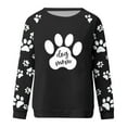 thumbnail image 3 of Cute Crew Neck Sweatshirts for Women Spring Fall Fashion Long Sleeve Graphic Print Pullover Tops Casual Workout Shirts(Black,XL), 3 of 4