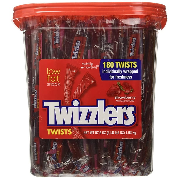 Twizzlers Red Licorice Strawberry Twists, 180ct