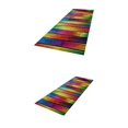 thumbnail image 1 of veasfak Set of 2 Multicolor Area Rugs Carpet Anti-slip Decorative Doormat Floor Mat, 1 of 9