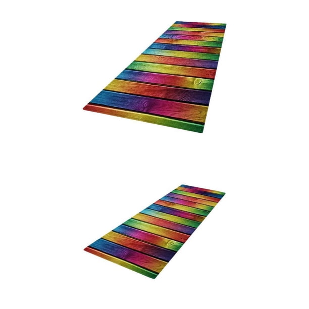 2x Alfombra De Cocina Antideslizante Felpudo Alfombra De De Piso Para Dormitorio Sala De