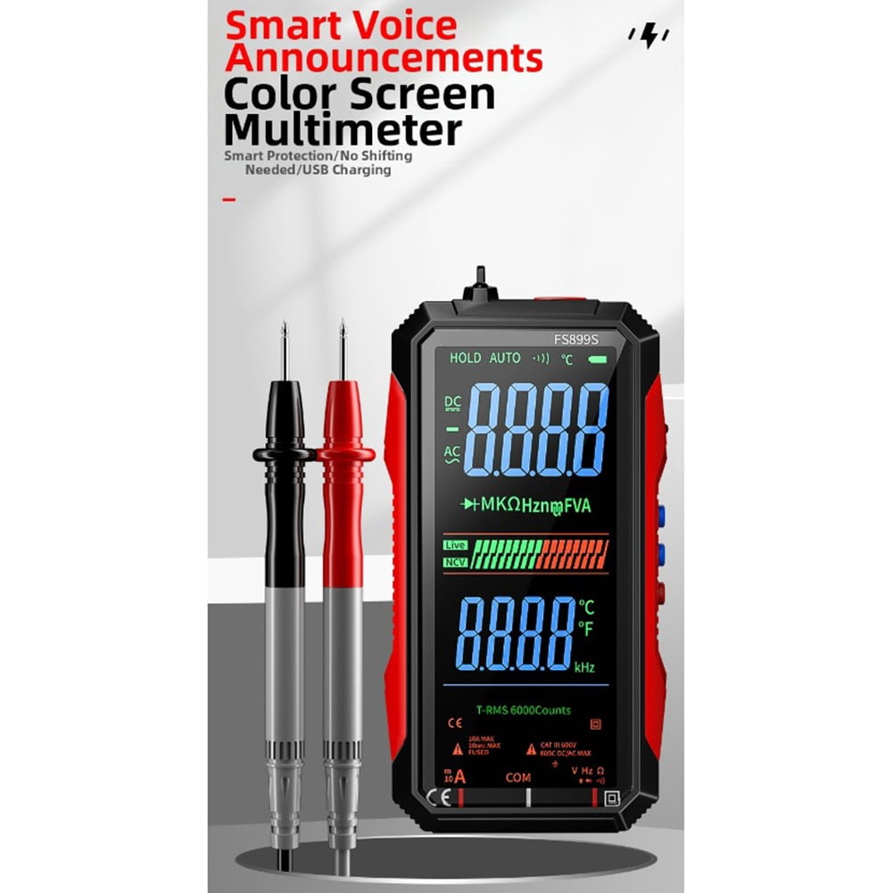 FS899S Digital Multimeter for Rechargeable for RMS - Voltage Current Capacitance