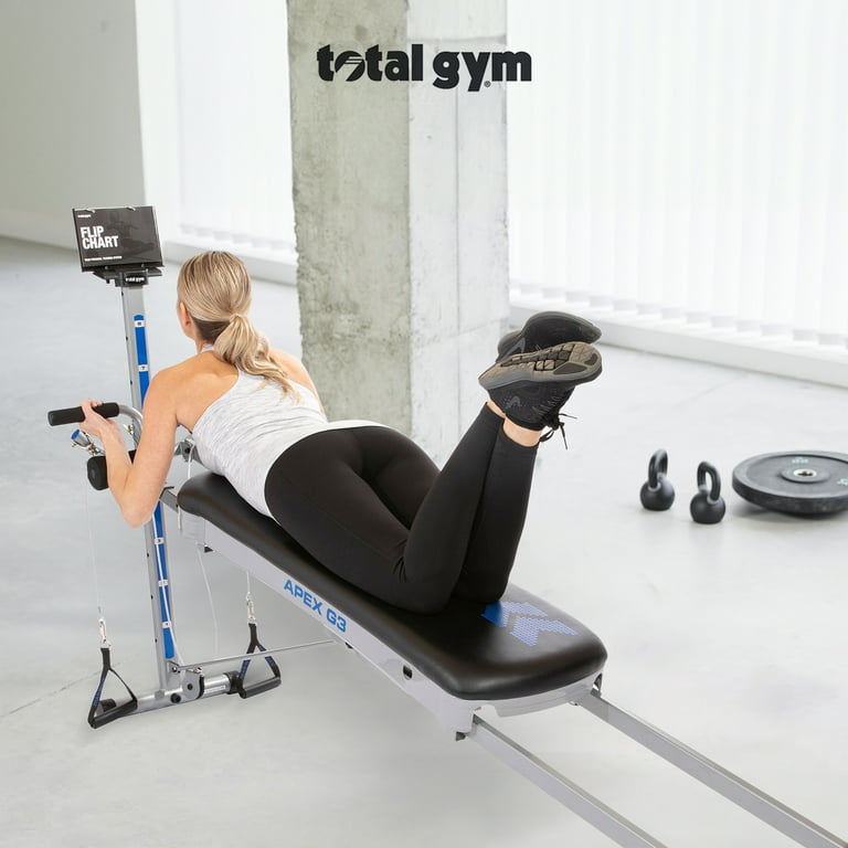 Total Gym APEX G3 Home Fitness Incline Weight Trainer w 8 Resistance Levels