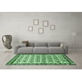 thumbnail image 3 of Ahgly Company Indoor Round Persian Emerald Green Traditional Area Rugs, 4' Round, 3 of 4