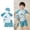 y-1151Sky Blue665, variant on Hifoo Child Swimwear Boys Sets For Pool Swimming Comfortable Swim Trunks And Rash Guard Outfit Kids Summer Beach Water Play With Swim Cap Comfort Vacation Swim Wear