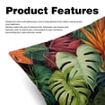 thumbnail image 2 of Tropical Plants Throw Pillow Inserts Set Covers of 2 Decorative Velvet Throw Pillows with Unique Patterns - 16x16, 18x18, 20x20 Inches for Home Decor and Gifts, 2 of 6