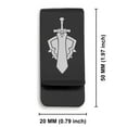 thumbnail image 2 of Stainless Steel Warrior Classic Slim Money Clip Credit Card Holder, 2 of 2