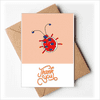 Graffiti Animation Hand Painted Ladybug Thank You Cards Envelopes Blank Note