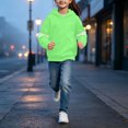 thumbnail image 5 of mgoYE Girls Fashion Hoodies Kids Cute Striped Long Sleeve Tops Hooded Sweatshirts, 5 of 7