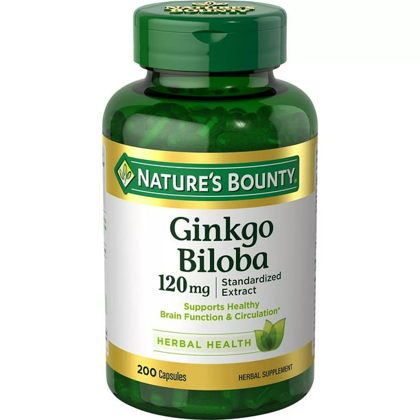 Nature's Bounty Ginkgo Biloba Standardized Extract, 200 ct.