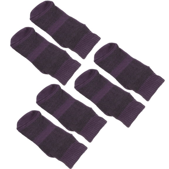LABSERRON 3 Pairs Lavender Cotton Non Slip Socks for Children Indoor Size Fits 5-11 Years Old