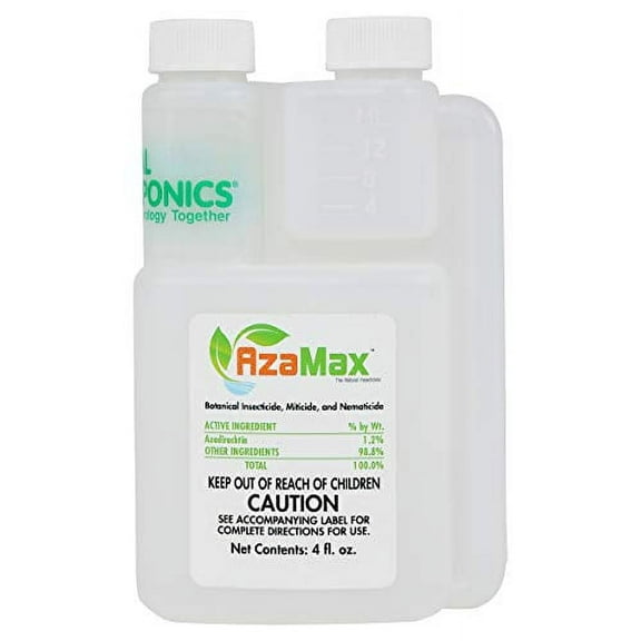 General Hydroponics GH2045 AzaMax Fungicide/Miticide, 4 Ounce, Orange