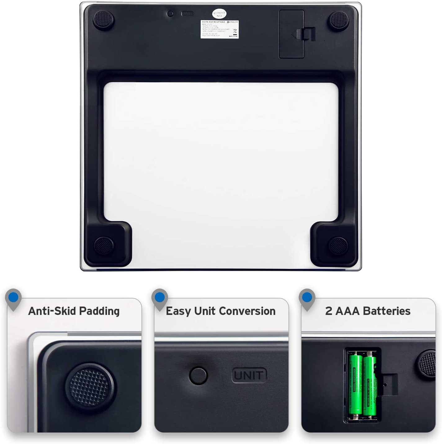 Etekcity Digital Body Weight Bathroom Scale With Step-On Technology 400 Lb Etekcity Digital Body Weight Bathroom Scale With Step-On Technology 400 Lb
