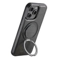 thumbnail image 4 of Funda para iPhone 14 Pro compatible con MagSafe, con textura cerosa, soporte giratorio y cubierta trasera de cuero., 4 of 5