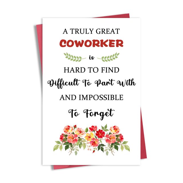 Tarjeta de despedida para un compañero de trabajo de Sdopbinbin Going Away para mujeres y hombres