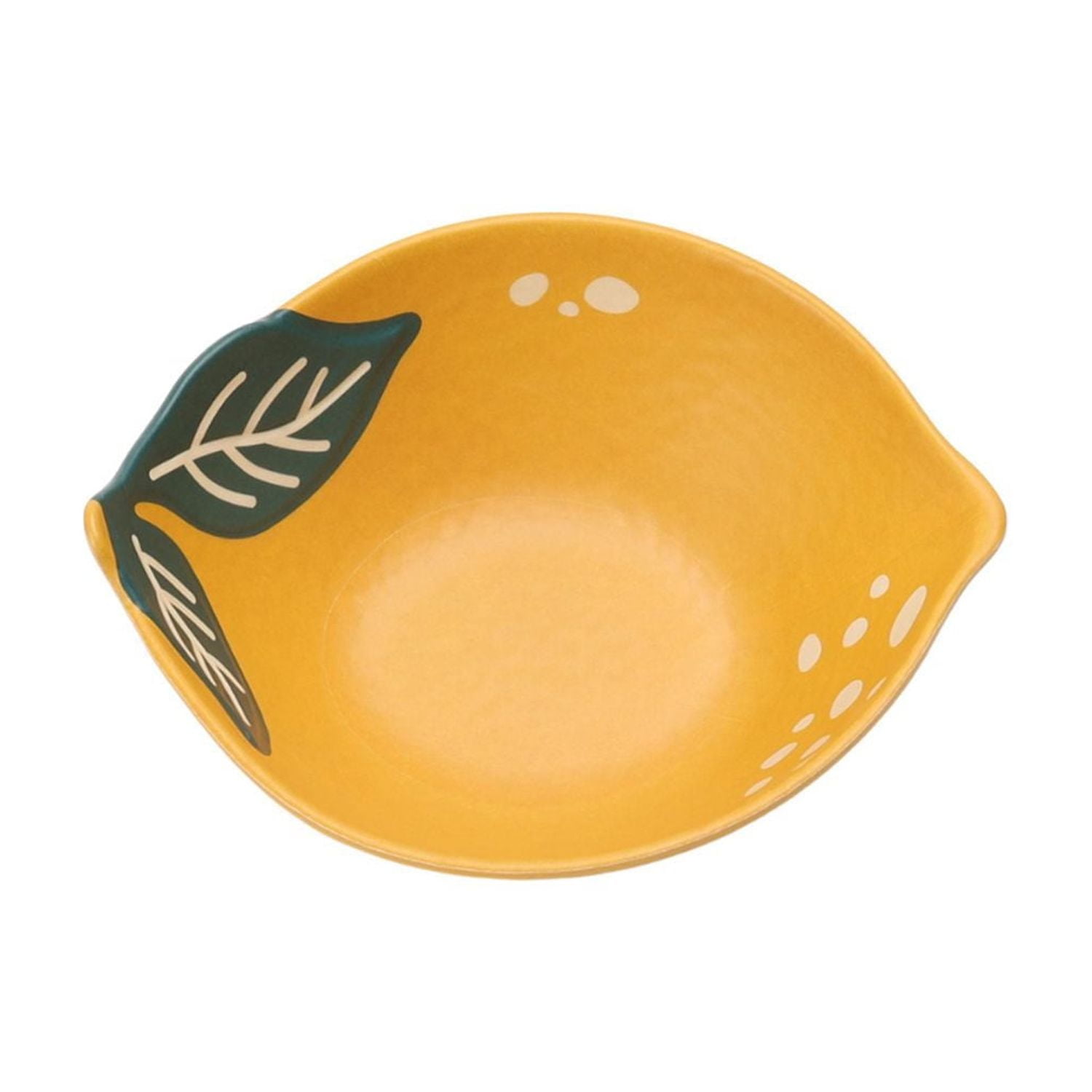 Hometrends Lemon Bamboo Melamine Figural Bowl Assorted Colour, 6in 1pc, LEMON FIGURAL BOWL