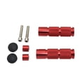 thumbnail image 2 of Almencla Red CNC Universal Motorcycle Anti Skid Footrests Foot Pegs Rests 10mm Dia., 2 of 7