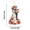thumbnail image 3 of SLYNSHome Skull Couple Ornaments Valentine's Day Decorations,Couples Keepsake Gifts for Him Her Wedding Ornament, 3 of 8