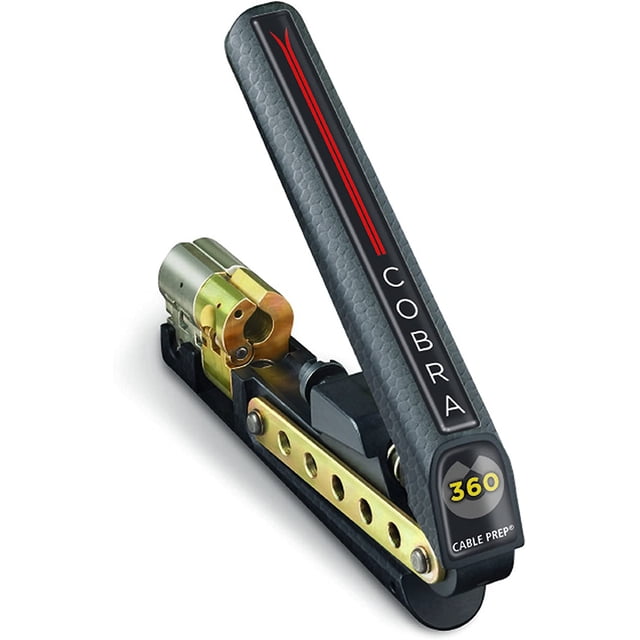 CablePrep Cobra 360 Herramienta de compresi?n dual coaxial fija RG-6/59/7/11 & RCA CablePrep Herramientas