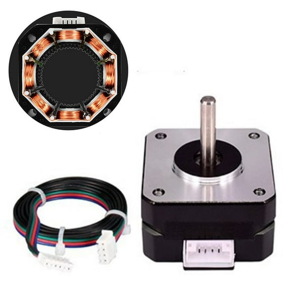 BTOER For Nema 17 Pancake Stepper Motor 1A Body Length for 3D Printer,for xh2.54