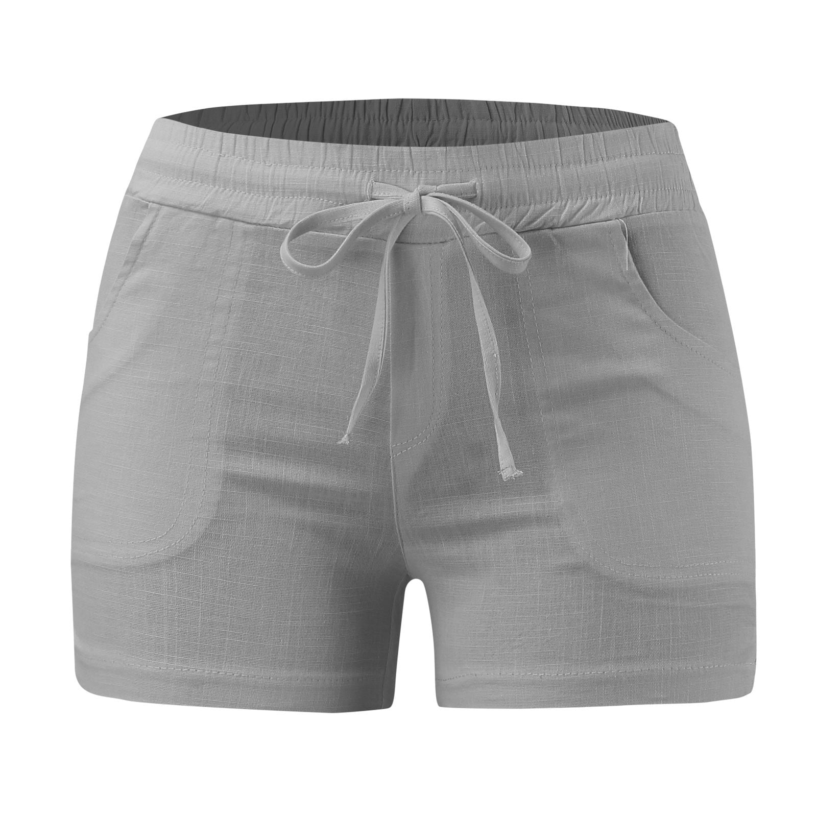 【PORTERNA】Summer cotton shorts Women's Summer Cotton Shorts Casual Elastic Waist