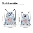 thumbnail image 4 of Kdxio Cute Chameleons On Blue Print Drawstring Backpack Bag,Waterproof Draw String Back Sack, Gym Drawstring Bags Swim Bag For Unisex, 4 of 9
