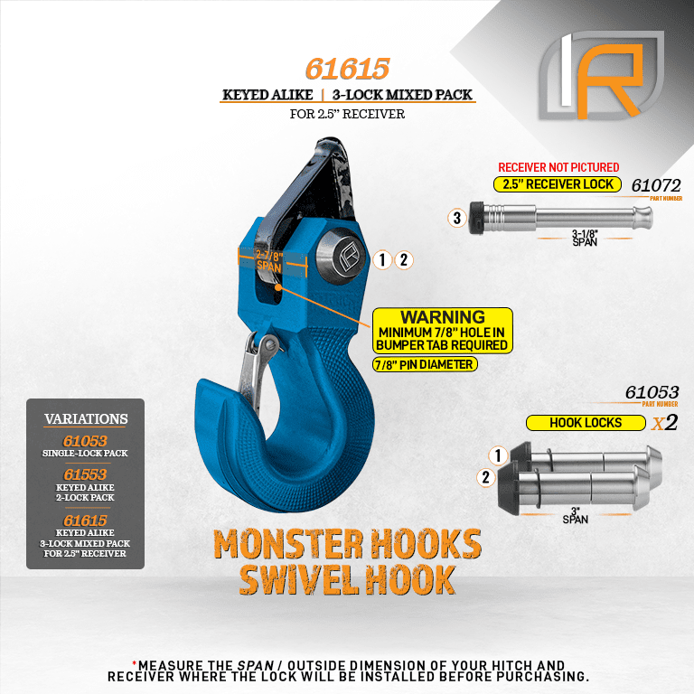 Ｇｏ-Ｐｈｉｓｈ　ｙaｋｐａｃ６０ｍ InfiniteRule Security 61053 | Hook Lock for Monster Hooks