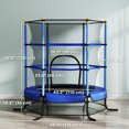 thumbnail image 3 of Qaba Kids Trampoline, Indoor Outdoor Exercise Fitness Equipment, Blue, 3 of 10