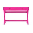thumbnail image 3 of Linon Peggy Wood Two Drawer Writing Desk in Pink, 3 of 19