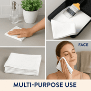 360 Pack - 12 x 12 White 100% Cotton Value Washcloth Rags | Spa Painting Cleaning Airbnb | Bulk Wholesale Case Packs