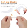 thumbnail image 4 of 12 Pairs Glasses Ear Grip Silicone Elastic Ear Hook Eyewear Retainer, Clear, 4 of 7