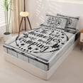 thumbnail image 2 of Erosebridal Vintage Farm Camping Zipper Full Size Comforter Sets with Fitted Sheet and 2 Pillowcases,Weathered Gray Plank Frame Zipper Bedding Set For Boys,Reversible,4-Piece, 2 of 7
