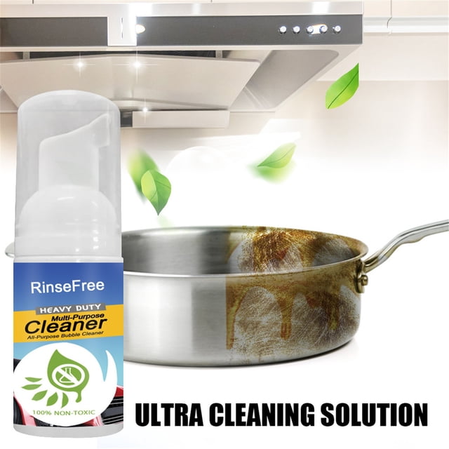 Spray de espuma limpiador de burbujas para cocina multiusos | Desengrasante multisuperficie | Quitamanchas | Acción rápida | Fórmula a base de agua | Concentrado | Botella de 30 ml | Limpieza de la
