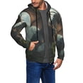 thumbnail image 2 of Uemuo Forest Stone-Colored Dragon for Men's Fashion Full-zip Hoodies & Sweatshirts with Kangaroo Pocket, Zip-up Hooded Sweatshirt, Moisture Wicking & Breathable-Large, 2 of 5