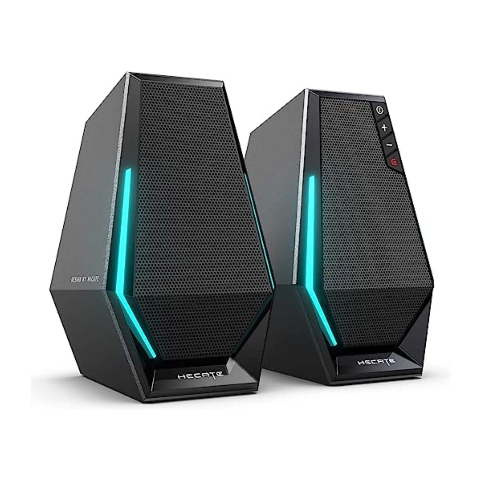 Restored Edifier G1500 Computer Speakers, Hecate Gaming Speakers with RGB, Bluetooth 5.3, USB Input, 3.5mm AUX Input Supported, Black (Refurbished)